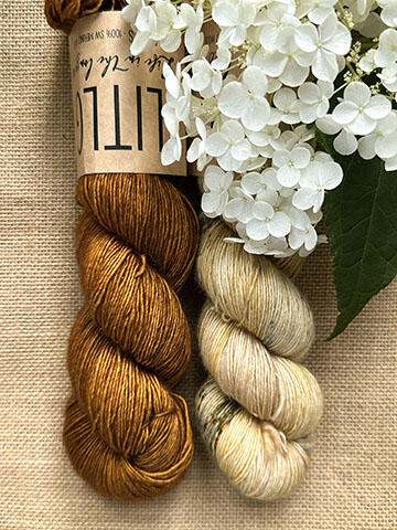 Autumn Trellis Garden Sisters' Brioche yarn kit